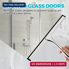 12-Inch All-Purpose Shower Squeegee for Shower Doors, Tile Shower Walls