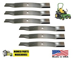 6 MOWER BLADES FOR JOHN DEERE 60″ CUT M128485 M133381 TCU15881 737 757 777 797