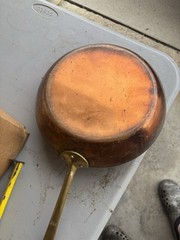 Copper Classic 3 Qt Copper Round Saucepan w/ Lid 8in Gas/Electric CC-3QT