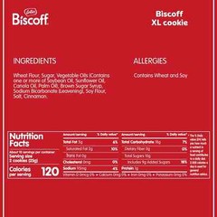Lotus Biscoff Cookies, 17.6 Oz, Dispenser Box (20 sleeves of 2 XL cookies) New