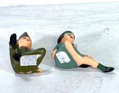 2 Vintage Wilton Girl Scout Cake Toppers / Antique Wilton Girl Scout Cake Topper