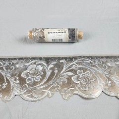 Unbranded Floral Silver Gold Wallpaper Border Pre-Pasted Metallic 65125DC