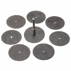 100pc Fiberglass Reinforced Cut Off Wheel Disc w/ 2 Mandrel 1/8″ Fit Rotary Tool