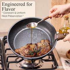 17pcs Non Stick Cookware Set with Detachable Handle, Induction & Oven Safe