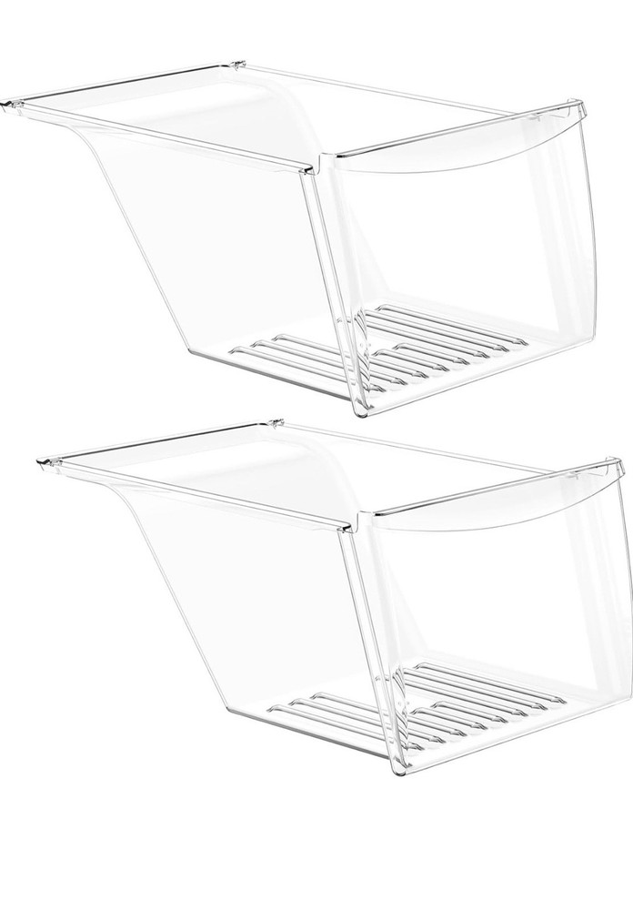 [2 Pack] 240337103 Refrigerator Crisper Drawer Bin for Frigidaire Kenmore (Read)
