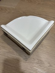 Bright White Ceramic Corner Shower Shelf Ledge 8.5 in Mexico