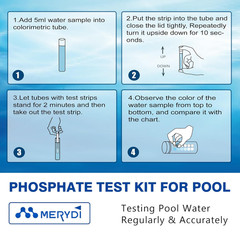 Phosphate Test Kit for Pool,50 Strips Strip