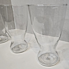 Vtg 1958 Beer Queens Set of 4 16oz Pint Glasses Clear *pre-Owned*