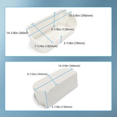 New 2 pack White Gallon Door Bin For Frigidaire Refrigerator 240356401