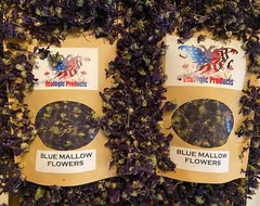 Blue Mallow Petals or Flowers Wild Harvested Dried Herbal Tea Malva Sylvestris