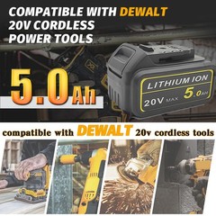 20V Max Lithium-Ion Battery & Charger Set – 5Ah – Powerful Starter Kit