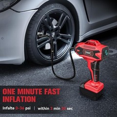 Cordless Tire Inflator Air Compressor for Milwauke 18V Battery