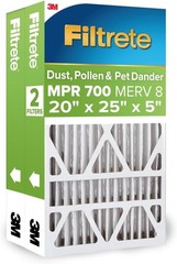 20x25x5 AC Furnace Air Filter, MPR 700, MERV 8, Fits Trion Air Bear & Carrier…