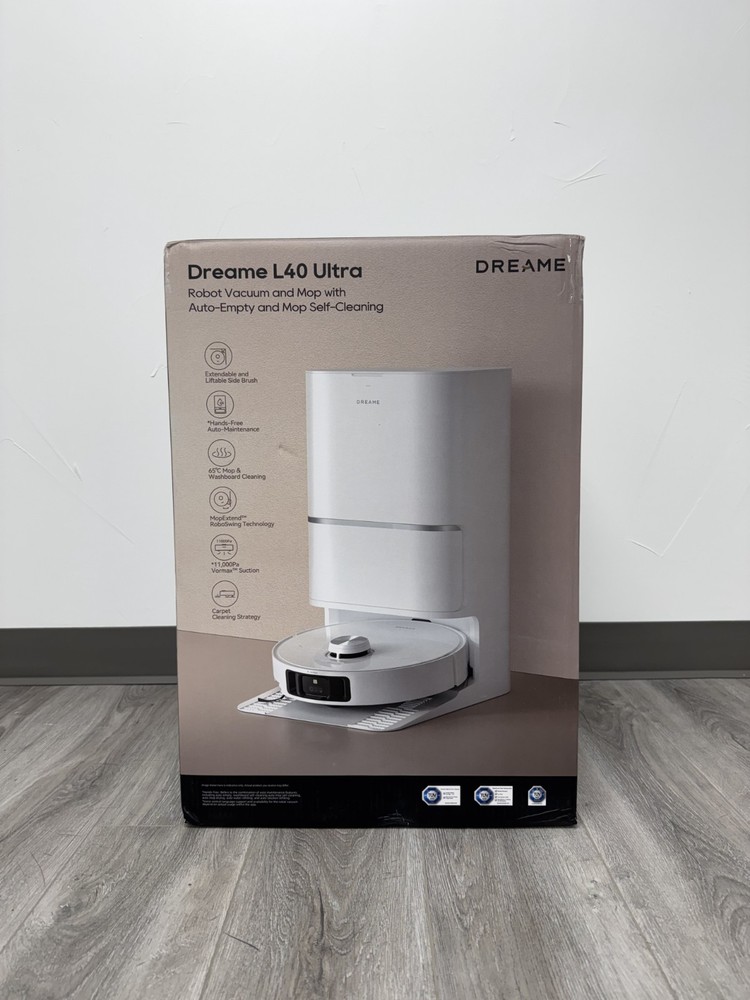 DREAME L40 Ultra Robot Vacuum Self Emptying, 11,000Pa Mop Combo Auto Cleaning