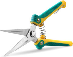 Pruning Scissors, Professional Garden Shears – Straight Stainless Steel Blades –