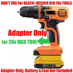 1x for Dewalt 20V MAX Battery To fits Black&Decker 20V MAX Li-Ion System Adapter