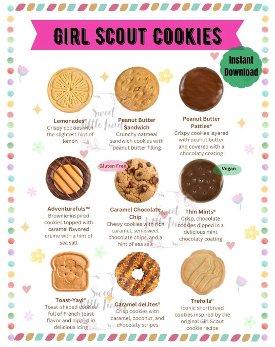 2024 GIRL SCOUT COOKIES Abc YOU PICK