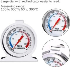 Oven Thermometer Stainless Steel Classic Stand Up Food Meat Temperature Gauge5-1