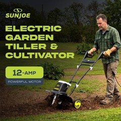 Sun Joe 12-Amp 6 Steel Tines Electric Corded Garden Cultivator (Open Box)