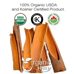 Organic Way True Ceylon Cinnamon Sticks – Organic, Kosher & USDA Certified