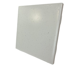 Freckled 4.25 in Ceramic Tile Specs Dots Subway Square Vintage Off White Matte