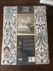 William MORRIS & CO. King Duvet Set Hyacinth Meadow 100% Cotton New