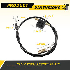 7101397YP Drive Throttle Cable, Compatible with Briggs and Stratton Push Mower,