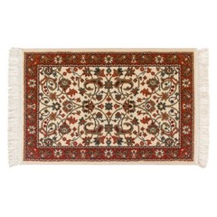 Rectangular Area Rug 3′ x 2′ Red Polypropylene Renovators Supply