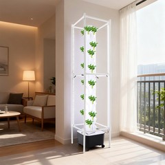Hydroponic Growing System with Grow Light 70Holes Indoor Hydroponic Tower Garden