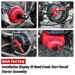 Hand Crank Wind-Up Starter for 196cc-224cc Gas Engines