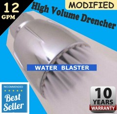The HIGHEST PRESSURE High Pressure Showerhead. Money back Guarantee! Soft 12GPM!
