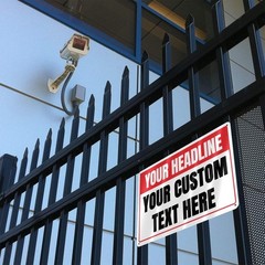 Customized Horizontal Tin Sign, allowing for the addition of any text/Photo