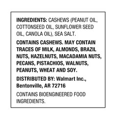 ( 2 PACK ) Great Value Deluxe Whole Cashews, Salted, 16 oz NEW