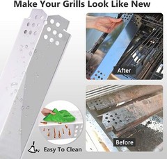Stainless Steel Heat Shield Burner Cover for Nexgrill 720-0896B 720-0898 720-088