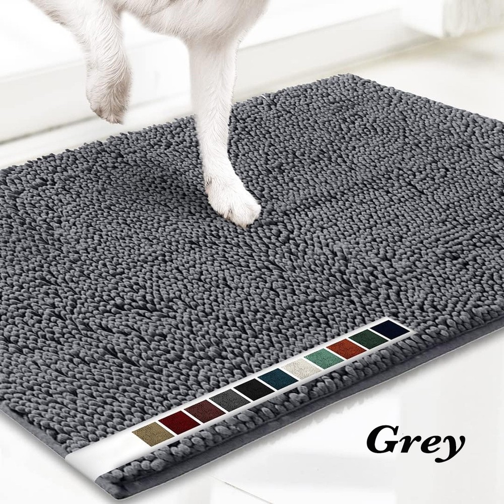 Super Absorbent Door Mat Non-Slip Microfiber Quick Dry Machine Washable Pet Rug