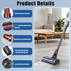 NEW Direct Drive Brush Head for Dyson V7 V8 V10 V11 V15 SV10 SV12 SV14 Vacuum