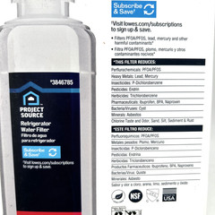 Project Source Samsung HAF-QINS 3846785 Refrigerator Water Filters