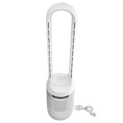 Uimoso Bladeless Tower Fan with Remote,65° Oscillation, 12-Speed Settings, White