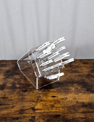 WUSTHOF CLASSIC White-Handle 13 Piece Set with *SUPER RARE* Clear Acrylic Block!