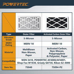 Air Filters for WEN 3410 Air Filtration System 4 Pack