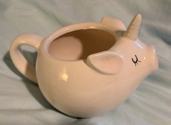 Arlington Designs White Unicorn Figural Coffee Mug Ceramic 8 oz Hand Wash Only