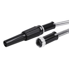 25 50 75 100FT Stainless Steel Metal Garden Water Hose Pipe Flexible Lightweight