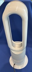 Dyson AM09 Hot + Cool Jet Focus Fan Heater With Remote White Silver Tested