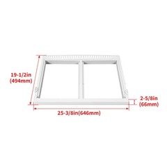 White Crisper Drawer Cover Frame Fit For Frigidaire Refrigerator 240364787 New