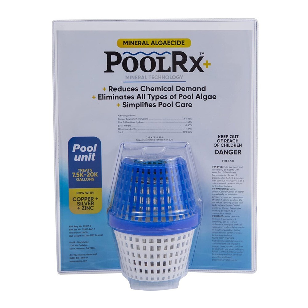 PoolRx Plus Blue Mineral Chemical Removes Algae Swimming Pools – (Various Size)
