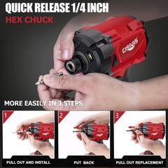 New For Milwaukee M18 Bettery Brushless 1/4″ Hex Impact Driver – Bare Tool