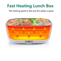 1.5L Electric Heating Lunch Box Portable for Car Office Food Warmer Container US