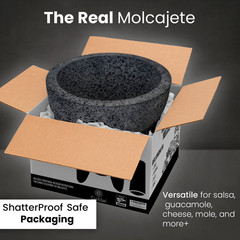 The original Molcajete Mexicano volcanic rock Handmade of Authentic Lava Rock