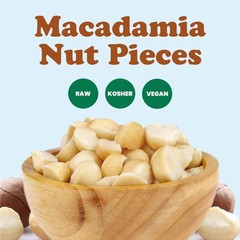 Macadamia Nut Pieces – Kosher, Raw, Vegan – by Food to Live