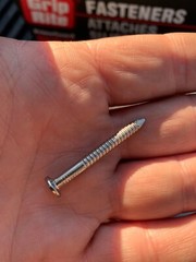 6 pounds Grip Rite 1-1/2 Inch Ring Shank 316 Stainless Joist Hanger Nail 700 ct